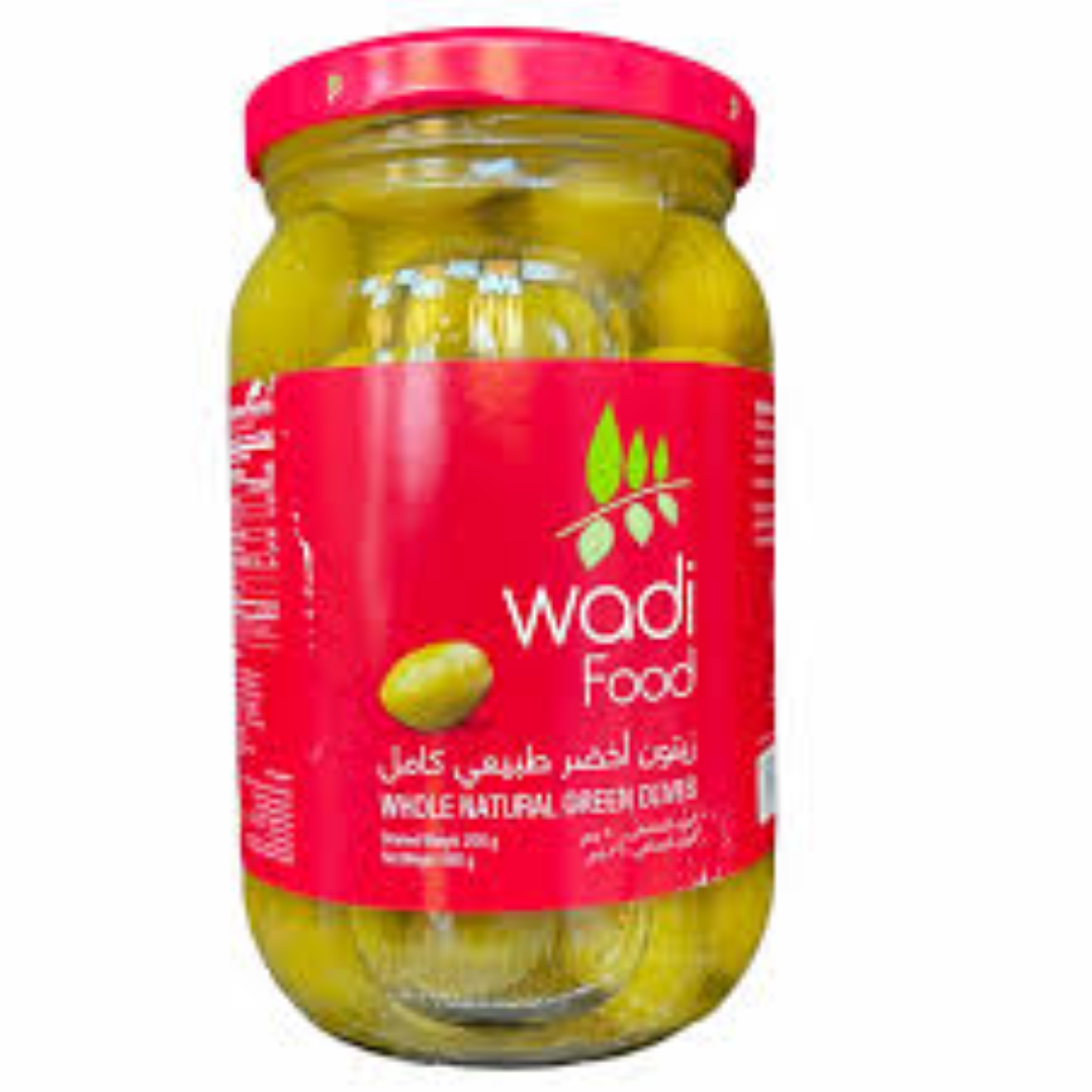 WADI WHOLE GREEN OLIVES 360G